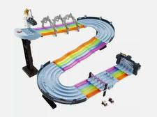 Hot Wheels Mario Kart Rainbow Road Race Track Set Lights Sounds New Ships Fast