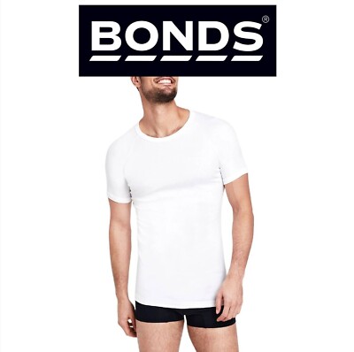 Bonds Mens Raglan Crew Round Neck T-Shirt Soft Breathable
