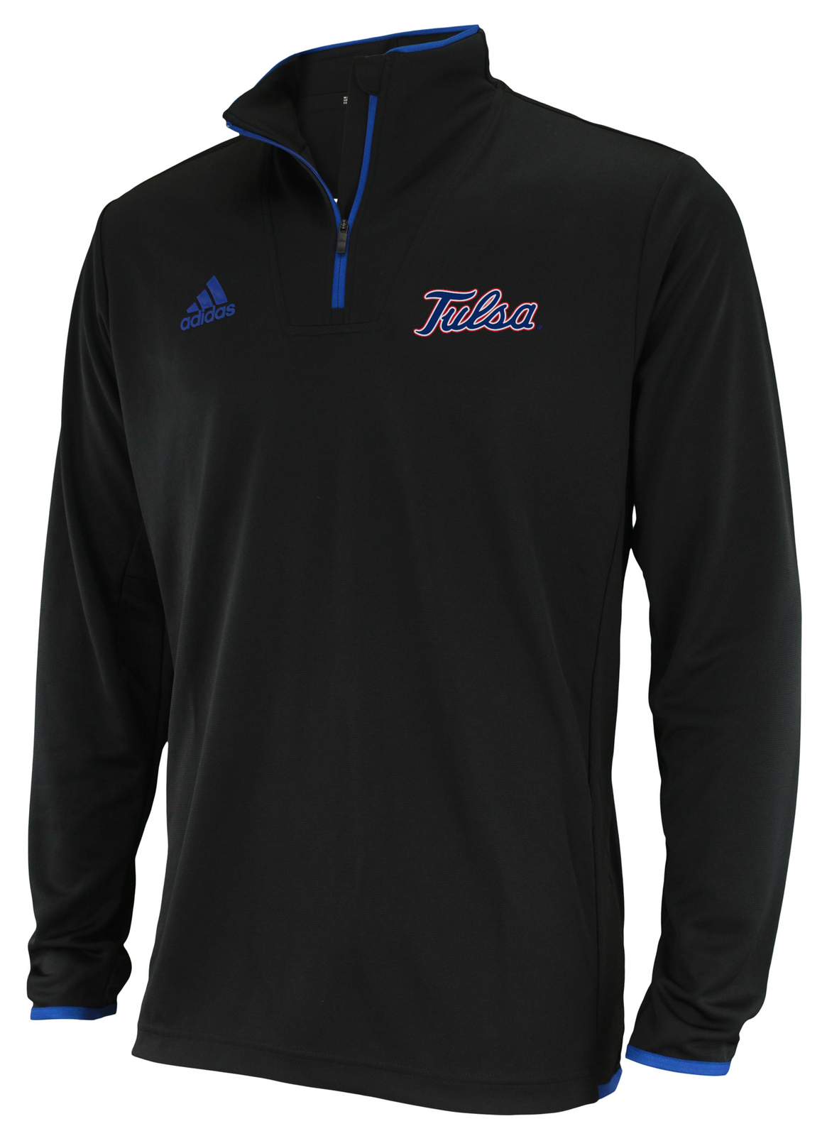 Мужской пуловер Adidas NCAA Tulsa Golden Hurricanes Climalite с застежкой-молнией на четверть дюйма