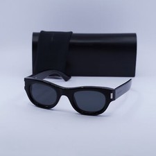 New Saint Laurent SL761 001 Black/Dark Grey 49-21-145 Sunglasses