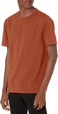 $65 Vince Garment Dye Made in USA Men’s Short Sleeve Crew Tee T-Shirt Clay Red S