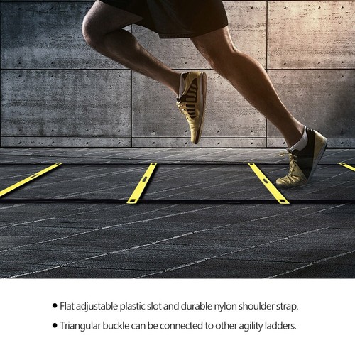 8M 16 Rung Extended Plastic Agility Ladder For Soccer Football Fitness