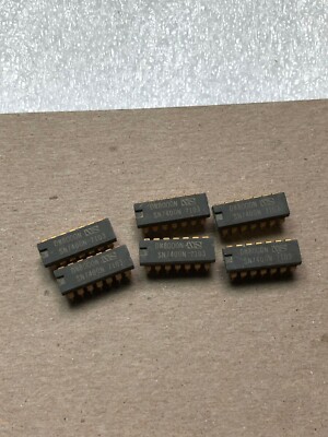 2 National Semiconductor SN7400N Gold Plated Pins, 7400 NAND Gate DM8000N