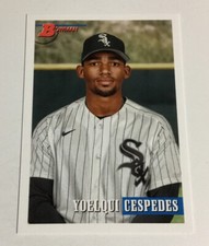 2021 Bowman Heritage YOELQUI CESPEDES Image Swap Variation Prospect Card Chicago