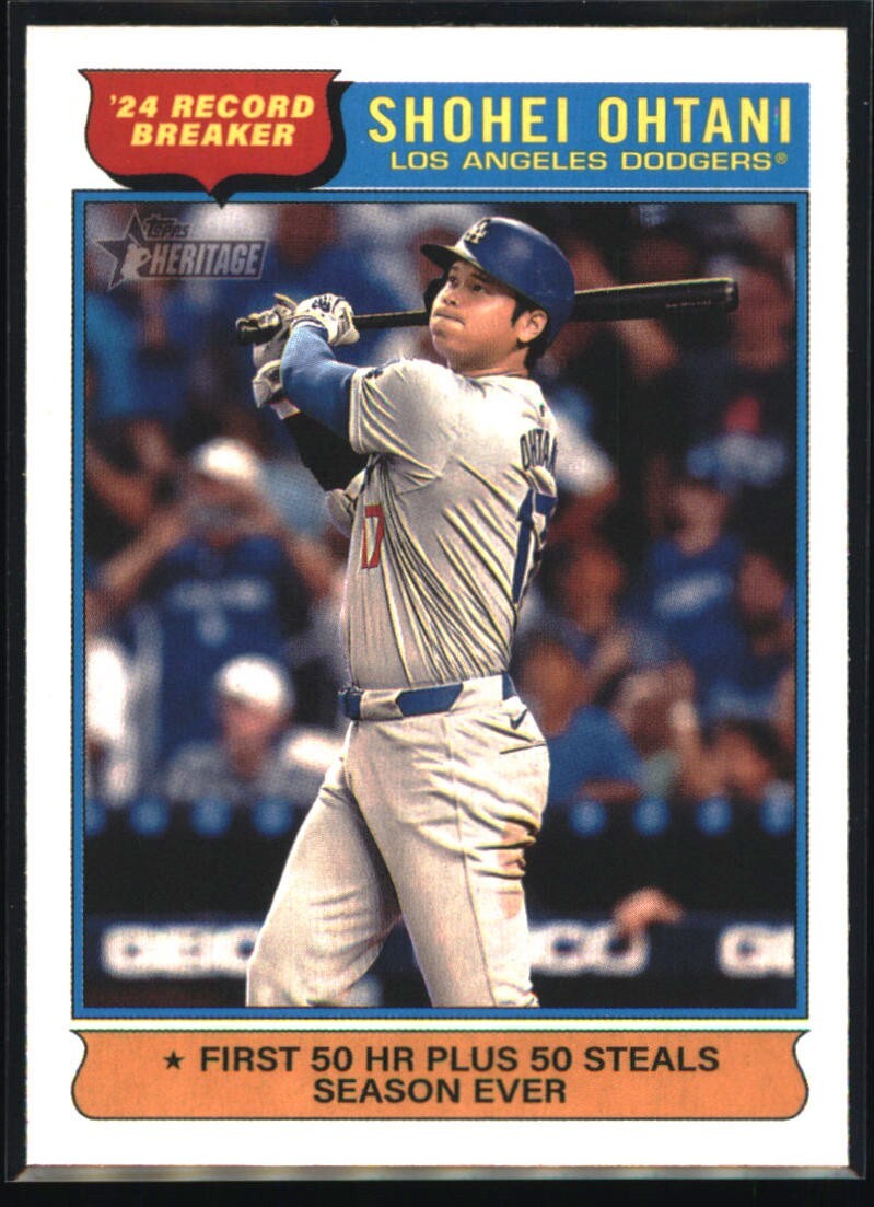 2025 Topps Heritage Record Breakers Shohei Ohtani #1 LA Dodgers