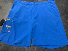 Columbia PFG Swim Fishing Board Shorts Cargo Pocket Mens Size 40 Blue Polyester