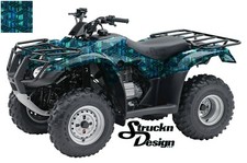 Wavy Scales Abstract Green Vinyl Graphic Wrap Kit ATV UTV Golf Cart US Made 