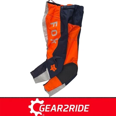 Fox Racing MX Pants Fox 180 Nitro Orange Navy Motocross Pants - BIG SIZES