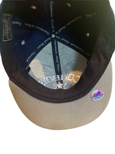 Vtg Dallas Cowboys Snapback Hat Cap - Premium Headwear - Navy and Gray - Picture 4 of 4