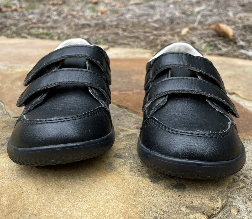 NUEVO Livie & Luca Talla 8 Niño Pequeño Alunno Negro Cuero Sintético Niños Zapatos Tenis Foto 2 de 4