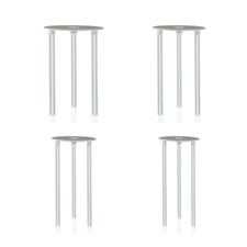 3Pcs Sticks With 1Pc Cake Separator Plate For Tiered Cake Construction Stacking