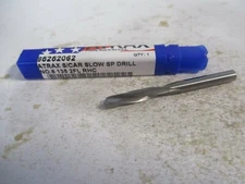 Atrax (460-302040) #6 135° Spiral Flute Solid Carbide Screw Machine Drill Bit 