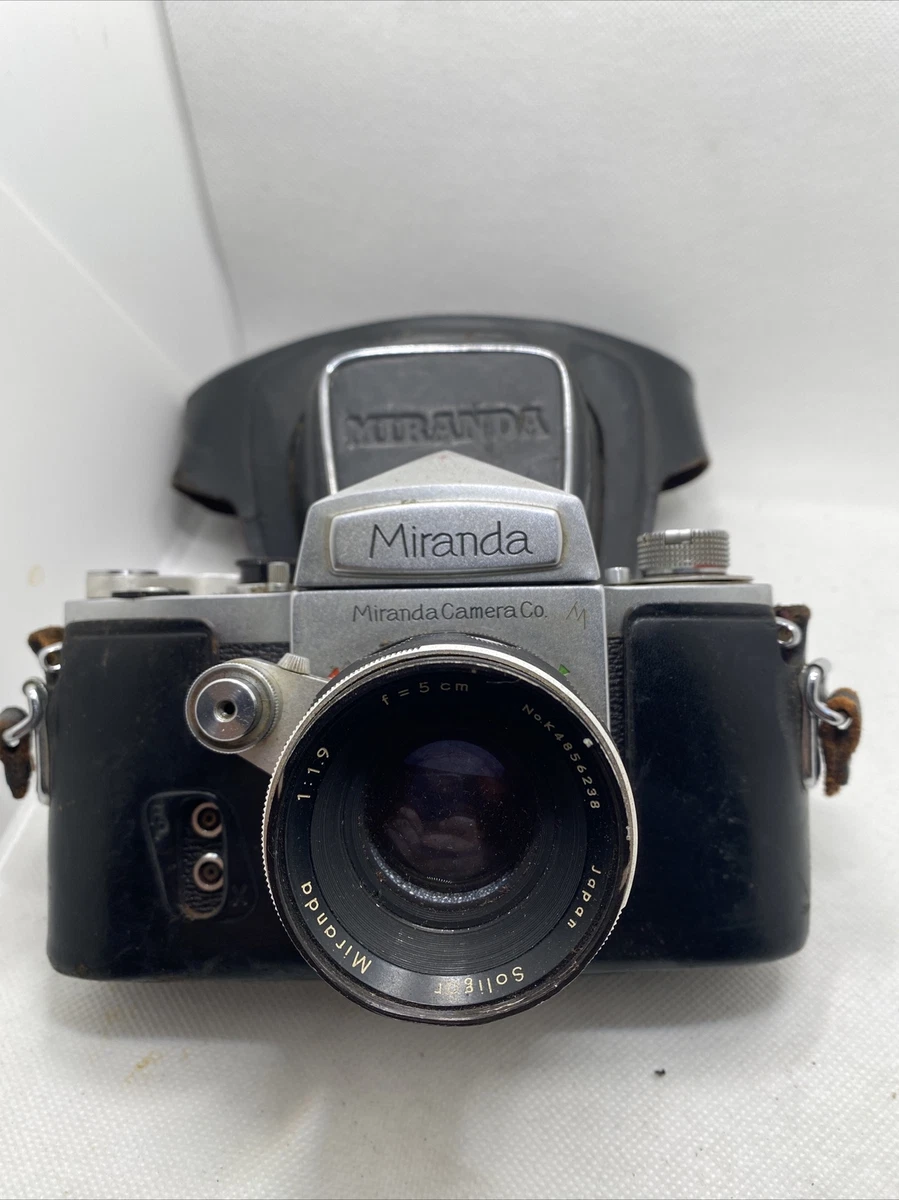 VINTAGE Miranda D 35mm Film SLR Camera - Soligor 50mm f1.9 Lens Working Rare