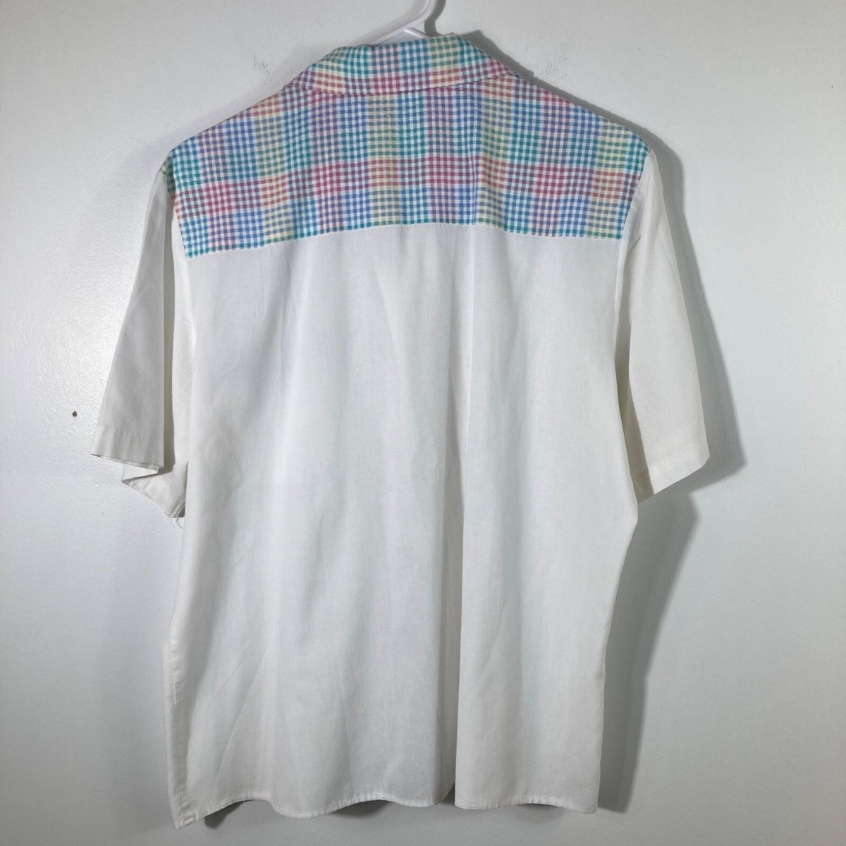Womens Vintage American Collection by Cricket Lane SS Button Shirt L View 2