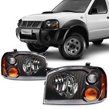 For Nissan For Frontier 2001-2004 Black Housing Leftright Headlights Assembly