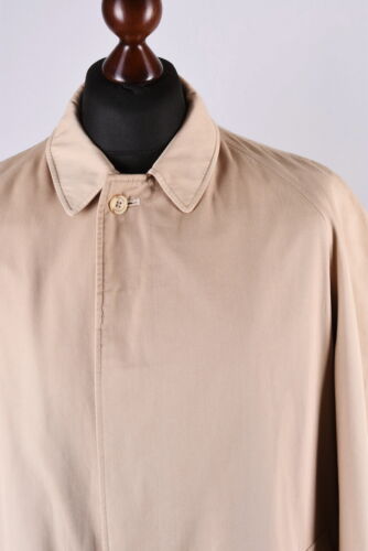 Men Burberrys London Classic Long Trench Coat Size XL - Picture 2 of 8