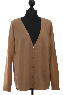 absolut cashmere Damen Cardigan Strickjacke M beige leicht Oversize Kaschmir NEU