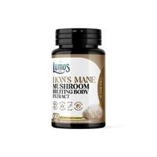 Organic Lion's Mane Mushroom Supplement 60 Capsules - Fruiting body Extract USA