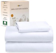 California Design Den Soft 100 Cotton Sheets Twin-XL Assorted Sizes , Colors