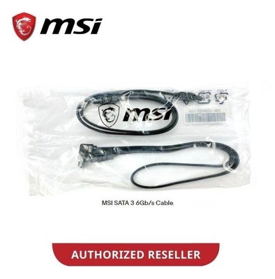 2 Pcs MSI Sata 3.0 6GB/s Data Cable ( Straight To Straight ) , Original