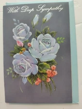 Pop-Up Sympathy Greeting Card with Envelope - Flowers