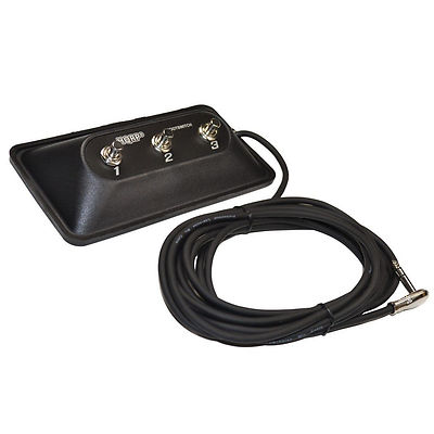 Multipurpose Three-Function Guitar Amp Footswitch with 1/4'' Jack plug (3-Button)