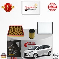 Inspektionskit Filter + ÖL opel Zafira C 1.4 Turbo 88KW 120CV Von 2014->