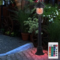 Wegelampe AußEnstehleuchte Gartenlampe Dimmer Fernbedienung Laterne Led H 111 Cm