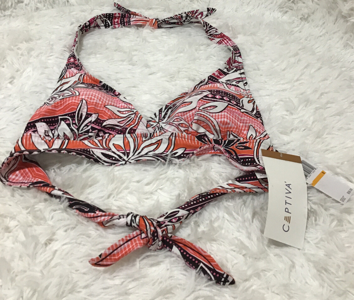 CAPTIVA Halter Bikini Top Size Small NWT Free Shipping Young Women-image
