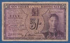 SOUTHERN RHODESIA -- 5 SHILLINGS ( 1.1.1948 ) -- BC- / F- -- D45 -- PICK 8b .