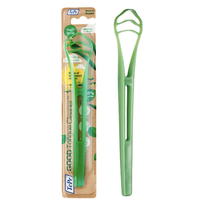 TEPE Good Tongue Scraper Cleaner, Bioplastic Tongue Cleaner, Adults & Kids, 1 pk