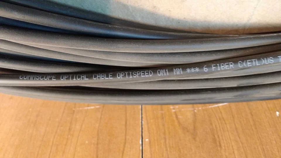 134' Commscope Optispeed OM1 6 Fiber Riser Cabling, Z-006-DS-6F-FSUBK - Image 3 of 4