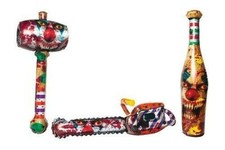 Inflatable Killer Clown Weapons Halloween Costume Prop Horror Accessories New