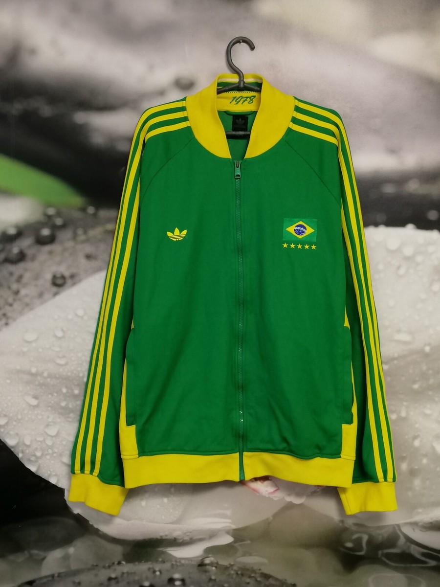 Brazil Brasil 2010 football zip bomber jacket Adidas P04028