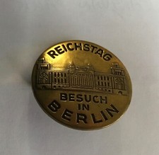 Brass German Reichstag Besuch in Berlin Badge