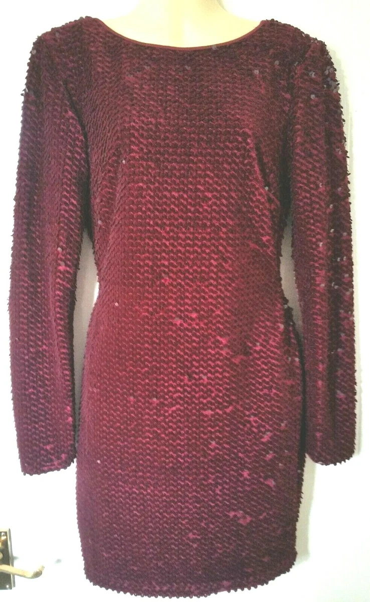 Lipsy red cheap sequin dress