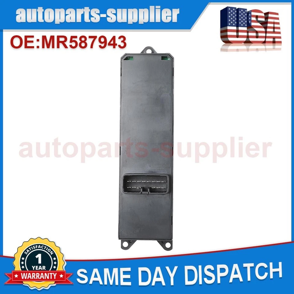 Interruptor de control de ventana delantera izquierda MR587943 para Mitsubishi Endeavor Lancer Montero Foto 4 de 4