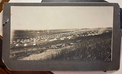 Fort Riley Kansas CAMP ROOT Sept 27 1902 Photo: C E Waterman 7x13 cabinet photo