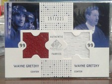 2002-03 Wayne Gretzky SP Game Used Authentic Fabrics 2 Colors Combos /225 Ranger