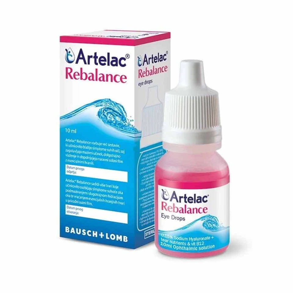 Artelac Rebalance Collirio Multidose per Occhio Secco, 10ml