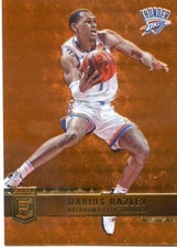 2021-22 PANINI DONRUSS ELITE ORANGE PARALLEL DARIUS BAZLEY THUNDER NO. 75
