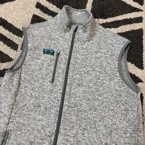 Simply Southern Men's Large Vest Grey Full Zip Pockets image 3