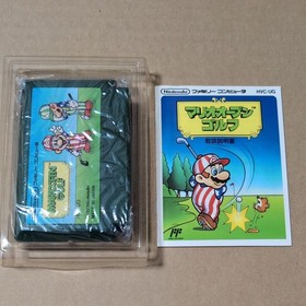 Box theory exists Mario Open Golf Nintendo Famicom FC Retro Game Box has dirt
