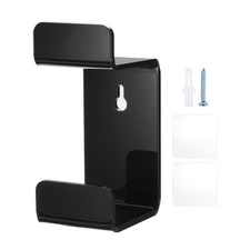 Controller Holder Dual Controller Headphone Wall Mount Holder, Black