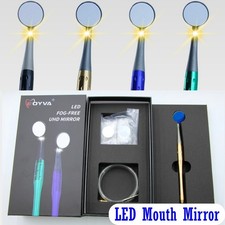 Espejos Dentales Con Luz LED Antiniebla Reutilizable Boca Espejo Reflector Inspeccionar