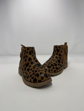 Carter  s Toddler Girls Brown/Black Heart Leopard Print Boots Shoes Size 7