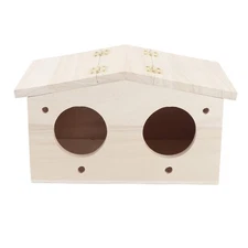 Wooden Pet Bird Nests House Breeding Box Cage Birdhouse Accessories For Parro