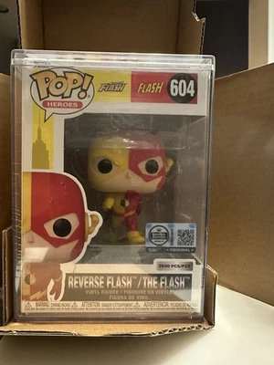 Funko Pop Reverse Flash The Flash #604 3500 PCS LE Gemini + Protector In Hand