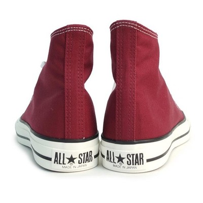 Converse Canvas All Star J Burgundy Hi Made in Japan Unisex New | eBay