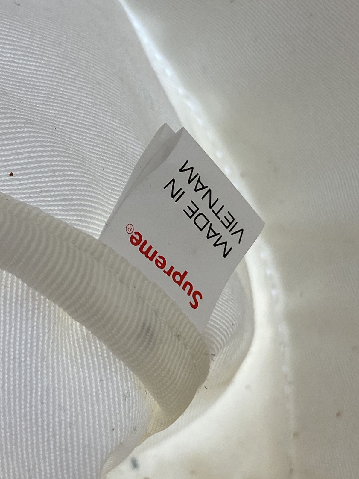 Supreme White Canvas Backpack - image 7